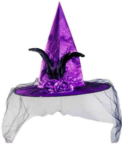 Шляпа ведьмы фиолетов (42 см)