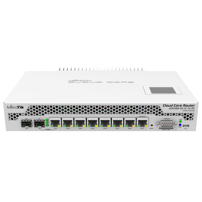 Маршрутизатор Mikrotik Cloud Core Router 1009-7G-1C-1S+PC, CCR1009-7G-1C-1S+PC