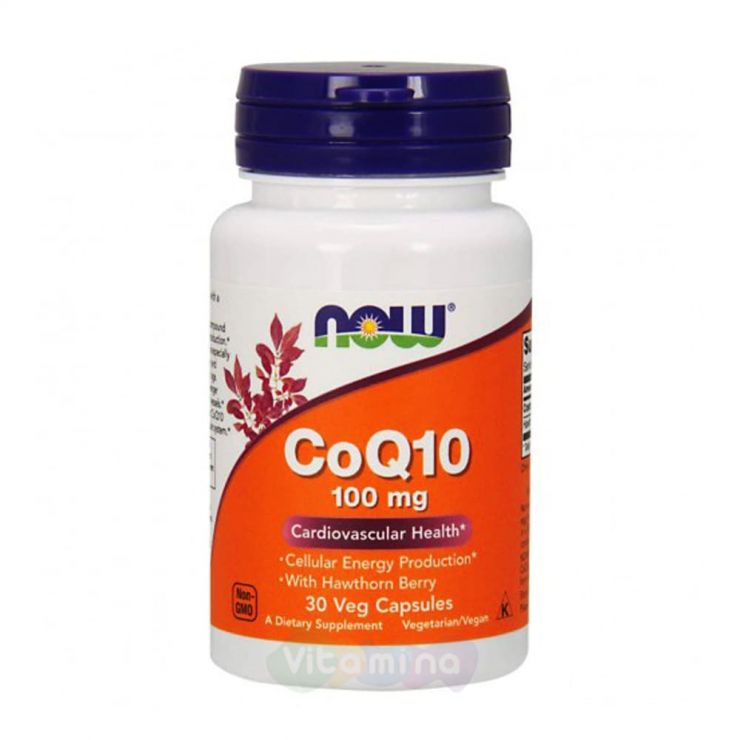 Now Foods Коэнзим Q10 100 mg 30 капс.