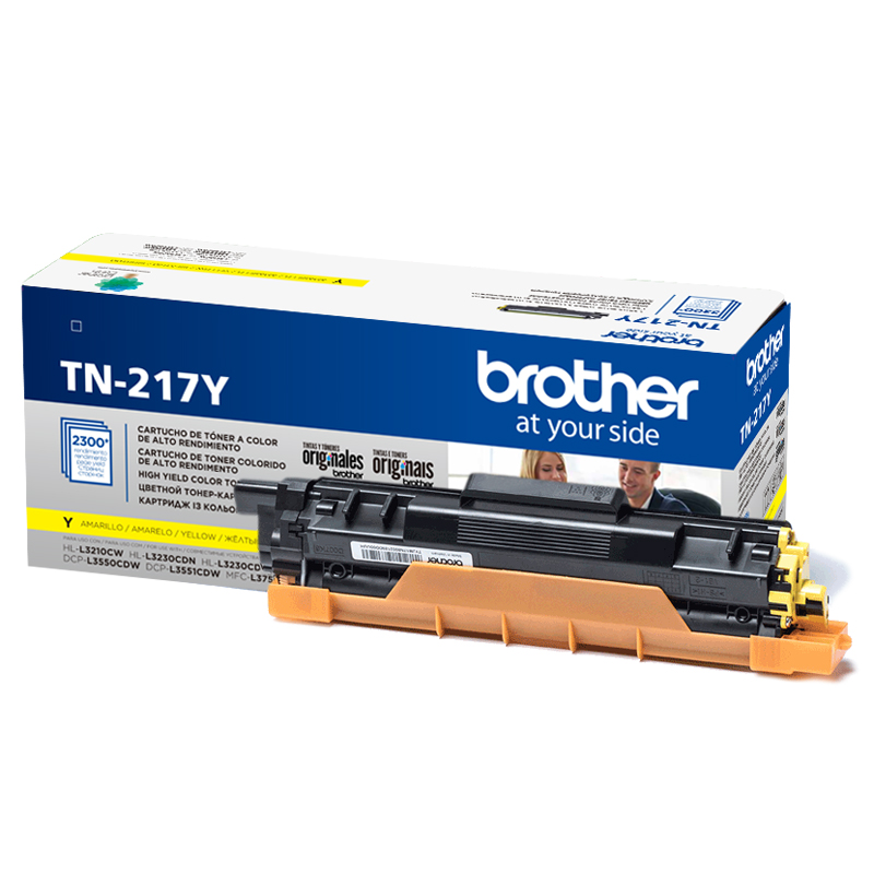 Тонер-картридж Brother TN-217Y Лазерный Желтый 2300стр, TN217Y