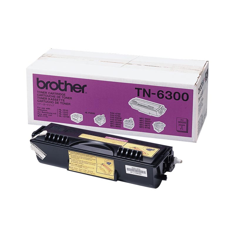 Тонер-картридж Brother TN-6300 Лазерный Черный 3000стр, TN6300
