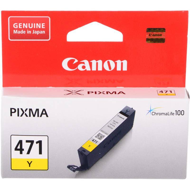 Картридж Canon CLI-471 Y Струйный Желтый 347стр, 0403C001