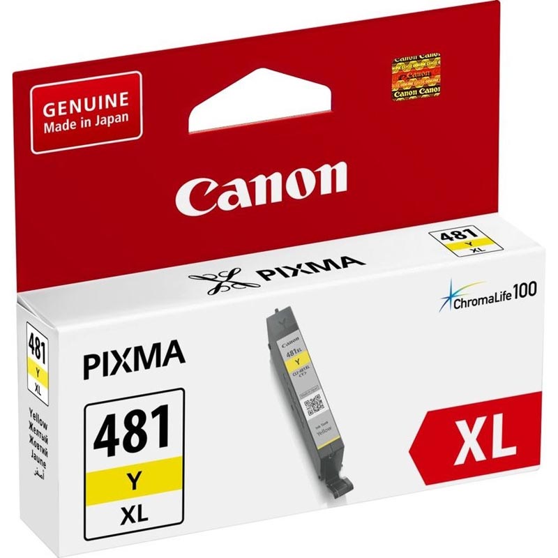 Картридж Canon CLI-481XLY Струйный Желтый 514стр, 2046C001