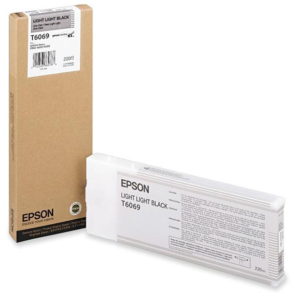 Картридж EPSON T6069 Струйный Светло-серый 220мл, C13T606900