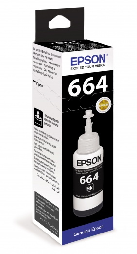 Картридж EPSON T6641 Струйный Черный 4500стр, C13T66414A