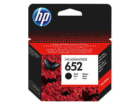 Картридж HP 652 Струйный Черный 360стр, F6V25AE