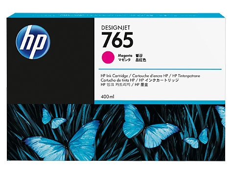 Картридж HP 765 Струйный Пурпурный 400мл, F9J51A