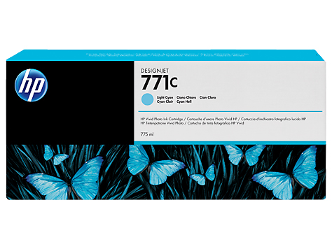 Картридж HP 771C Струйный Светло-голубой 775мл, B6Y12A