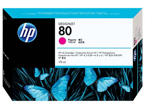Картридж HP 80 Струйный Пурпурный 175мл, C4874A