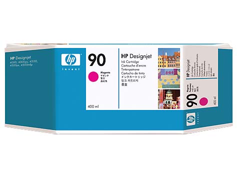 Картридж HP 90 Струйный Пурпурный 400мл, C5063A