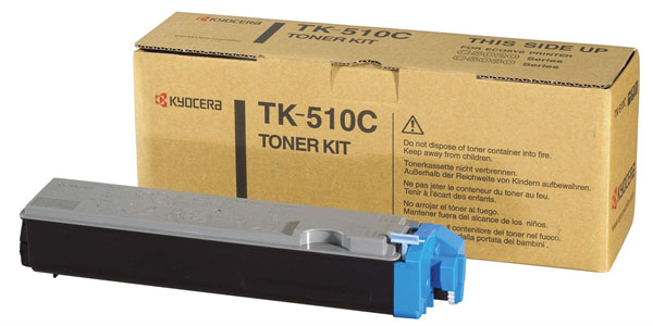 Тонер-картридж Kyocera TK-510C Лазерный Голубой 8000стр, 1T02F3CEU0