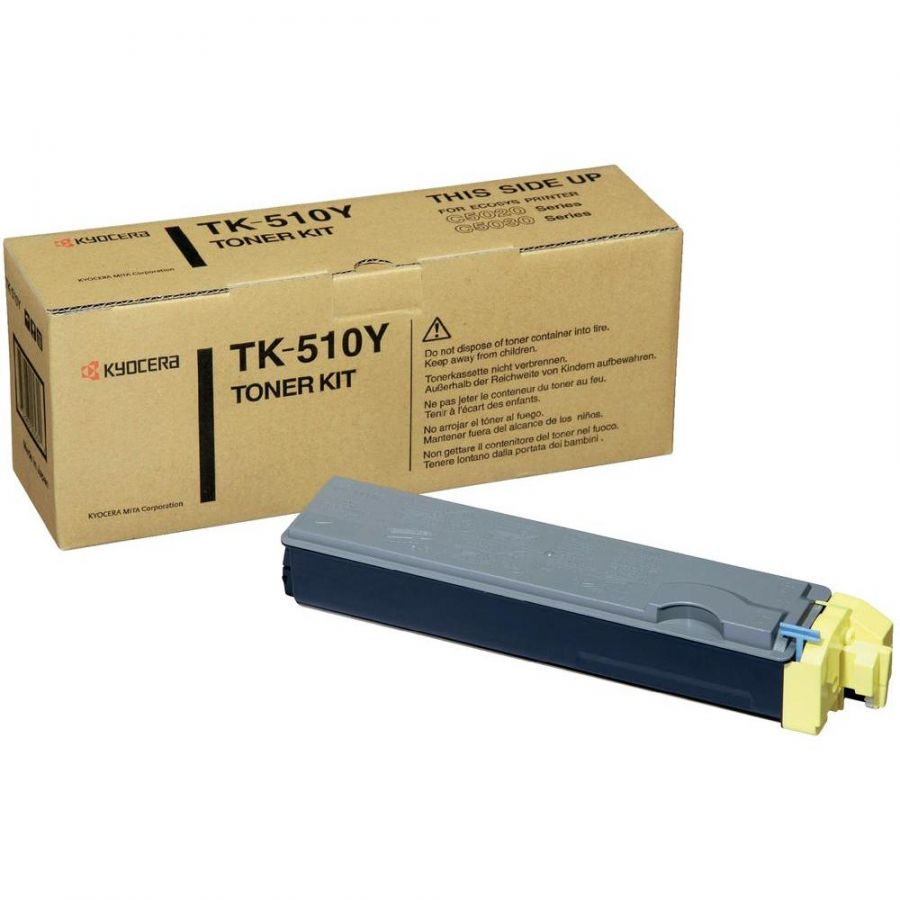 Тонер-картридж Kyocera TK-510Y Лазерный Желтый 8000стр, 1T02F3AEU0