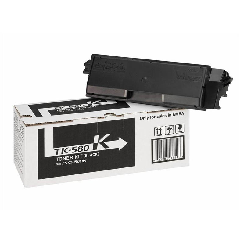 Тонер-картридж Kyocera TK-580K Лазерный Черный 3500стр, 1T02KT0NL0