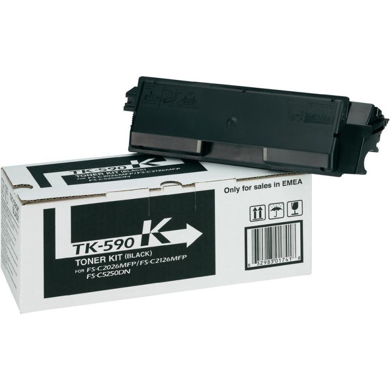 Тонер-картридж Kyocera TK-590K Лазерный Черный 7000стр, 1T02KV0NL0