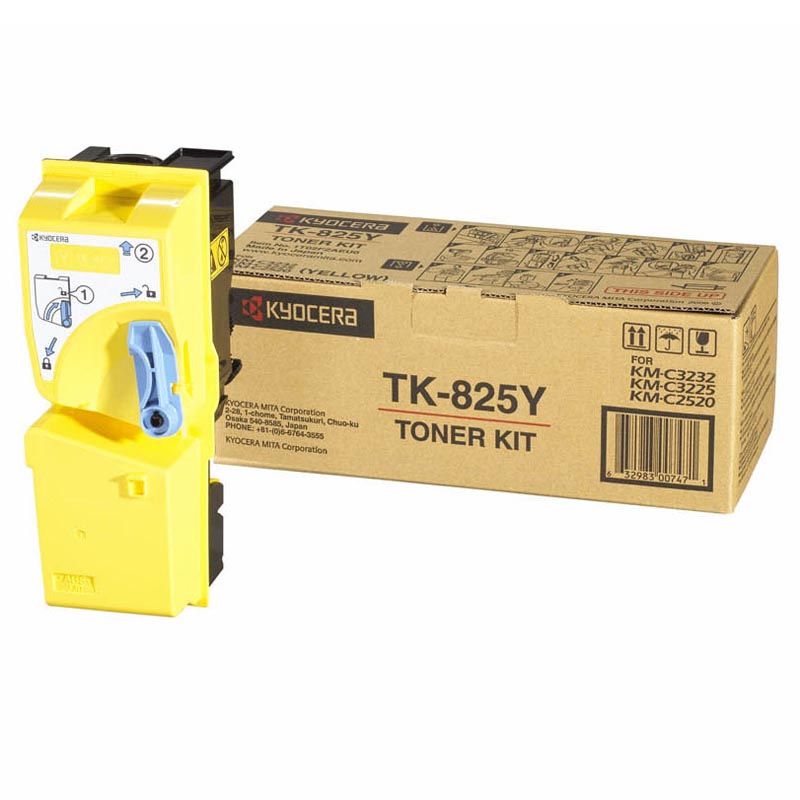 Тонер-картридж Kyocera TK-825Y Лазерный Желтый 7000стр, 1T02FZAEU0