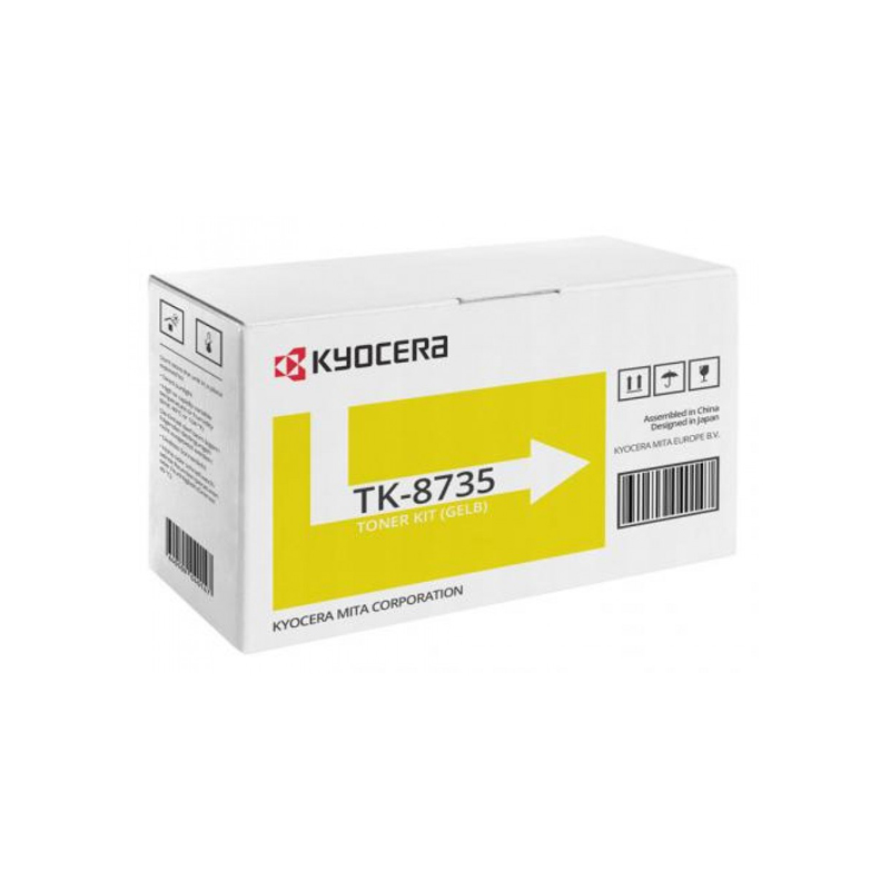 Тонер-картридж Kyocera TK-8735Y Лазерный Желтый 40000стр, 1T02XNANL0