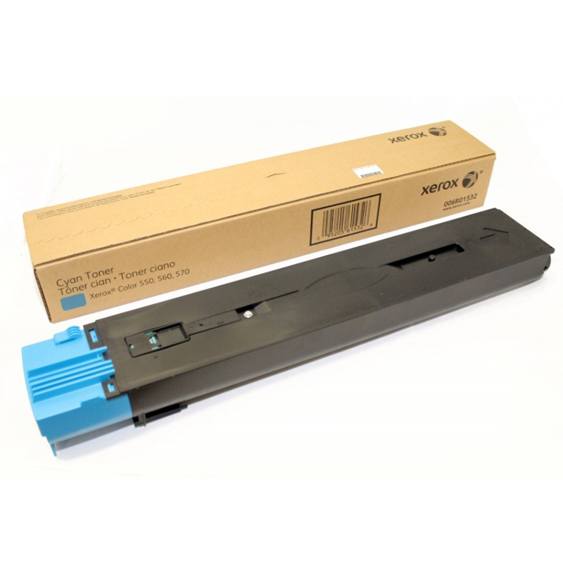 Тонер-картридж Xerox Colour 550/560/570 Лазерный Голубой 34000стр, 006R01532