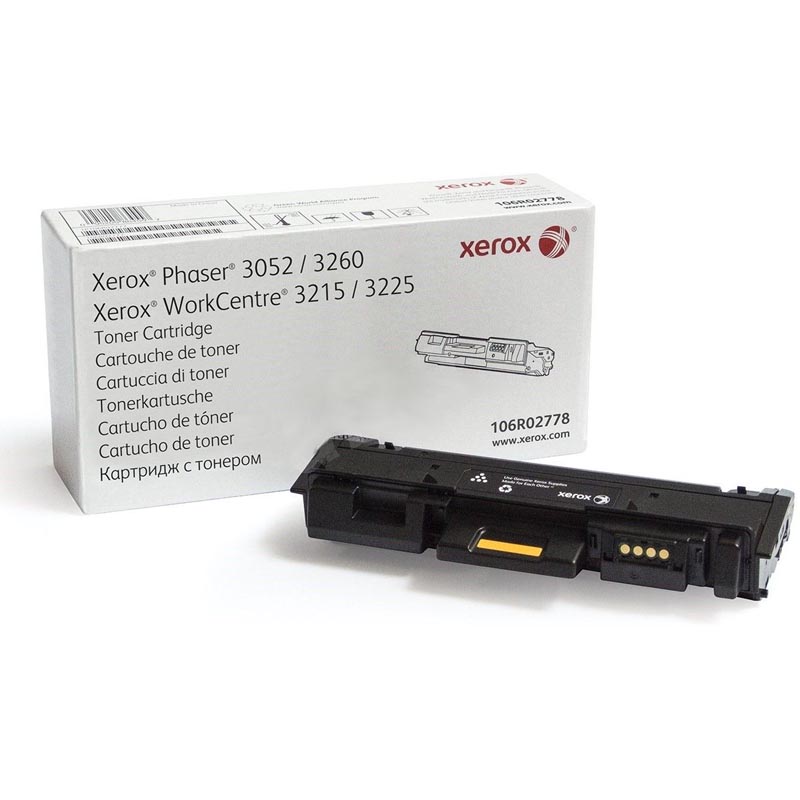 Тонер-картридж Xerox Phaser 3052/3260 WorkCentre 3215/3225 Лазерный Черный 3000стр, 106R02778