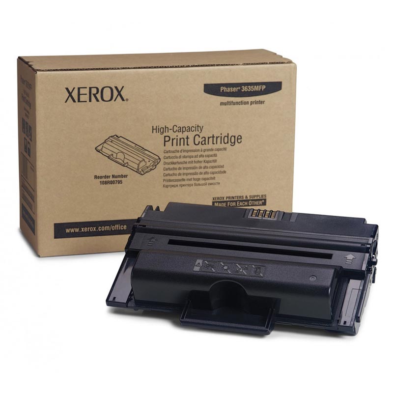 Тонер-картридж Xerox Phaser 3635 Лазерный Черный 10000стр, 108R00796