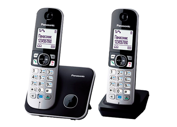 DECT-телефон Panasonic KX-TG6812RU Чёрный, KX-TG6812RUB
