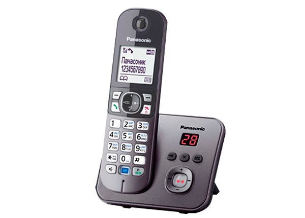 DECT-телефон Panasonic KX-TG6821RU Автоответчик Серый, KX-TG6821RUM