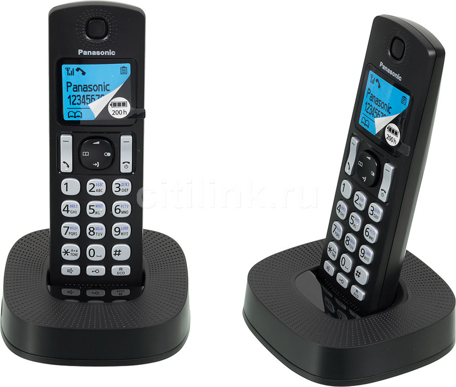 DECT-телефон Panasonic KX-TGC322RU Автоответчик Чёрный, KX-TGC322RU1