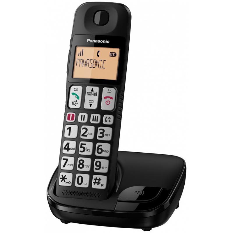 DECT-телефон Panasonic KX-TGE110 Чёрный, KX-TGE110RUB
