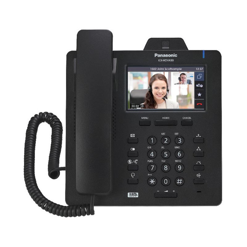 IP-телефон Panasonic KX-HDV430 SIP Чёрный, KX-HDV430RUB