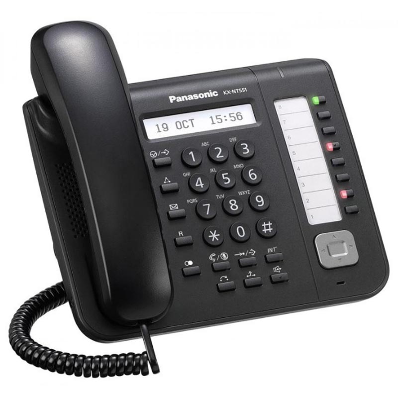 IP-телефон Panasonic KX-NT551 Чёрный, KX-NT551RU-B