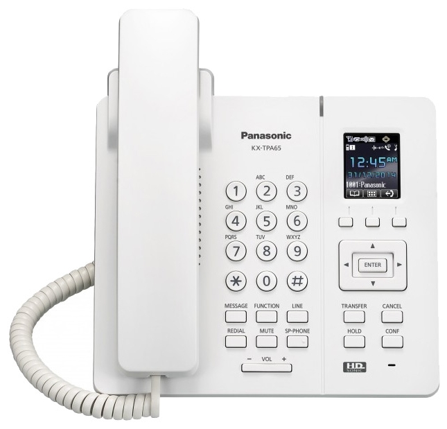 IP-телефон Panasonic KX-TPA65 SIP Белый, KX-TPA65RU
