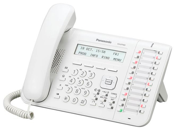 Проводной телефон Panasonic KX-DT543 Белый, KX-DT543RU