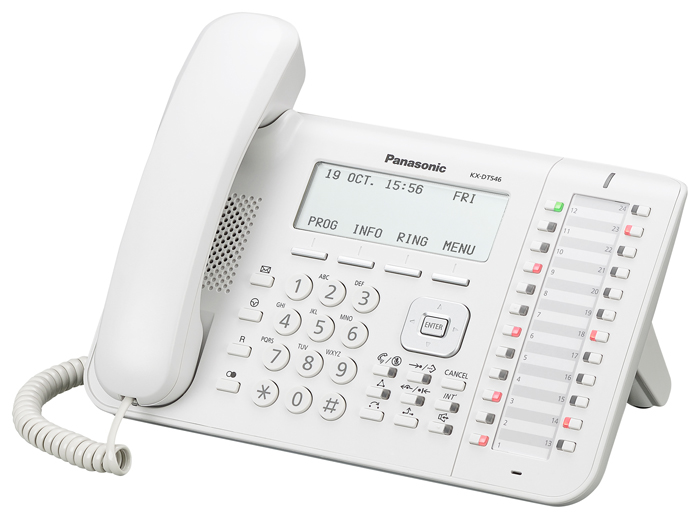 Проводной телефон Panasonic KX-DT546 Белый, KX-DT546RU