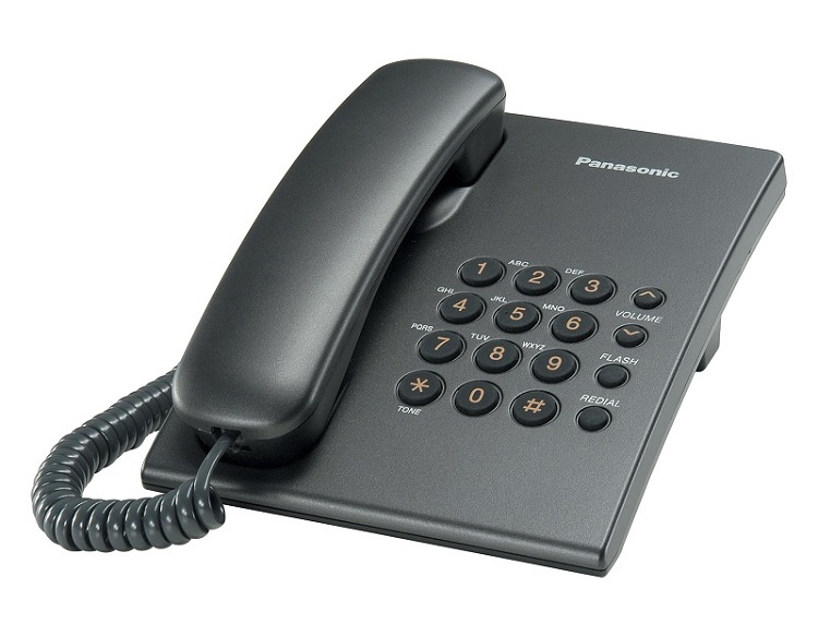 Проводной телефон Panasonic KX-TS2350RU Серый, KX-TS2350RUT