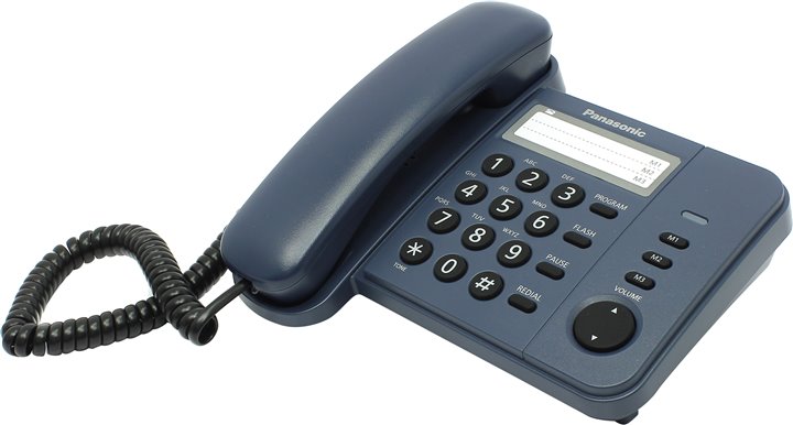 Проводной телефон Panasonic KX-TS2352RU Синий, KX-TS2352RUC