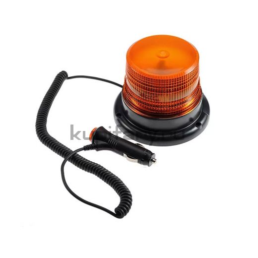LED маяк проблесковый 30 ватт оранжевый 2 режима от прикуривателя ip66 12-24 вольт