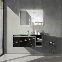 Комплект мебели для ванной Orans BC-V8101-1000 Black