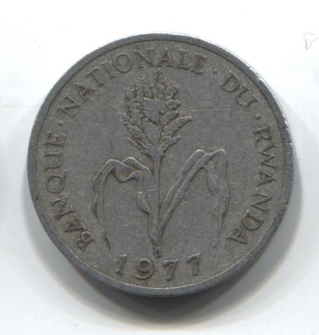 1 франк 1977 Руанда