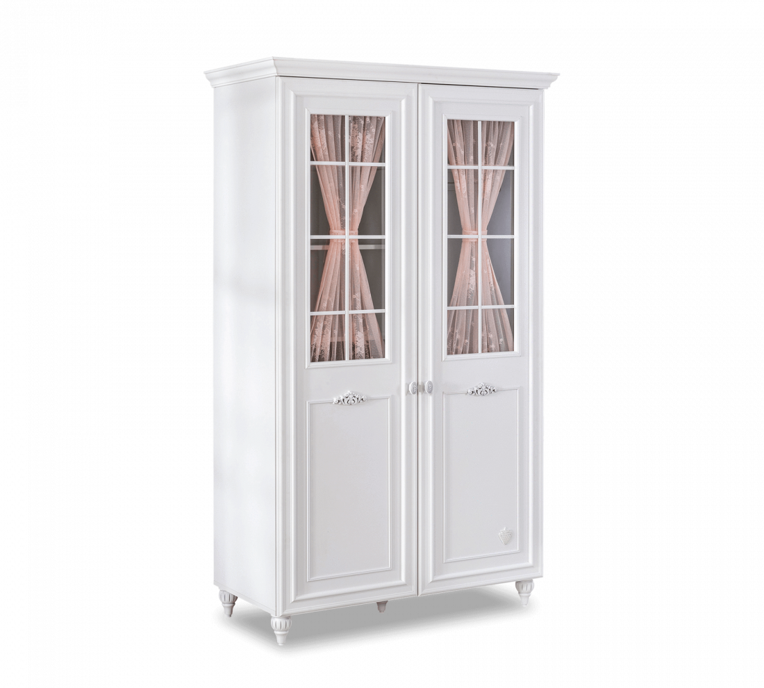 Двухдверный шкаф с окном Romantica