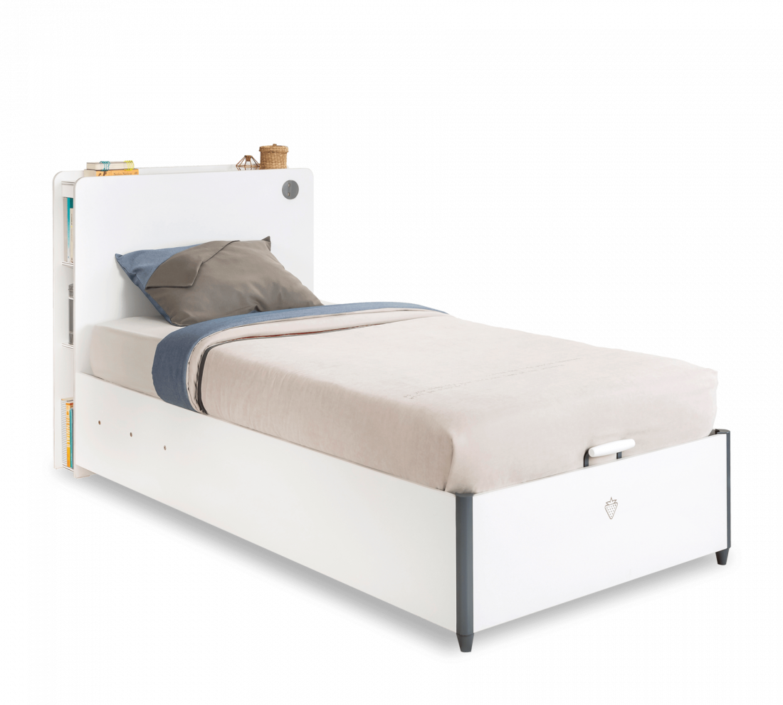 Кровать с подъемным механизмом White