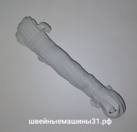 Резинка плетёная продёжная белая 8 мм., моток 10 метров.  Цена 120 руб.