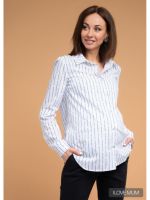 Рубашка "Арина" для беременных и кормящих белый/буквы