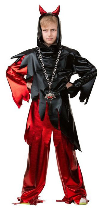 Детский костюм черно-красного Дьявола