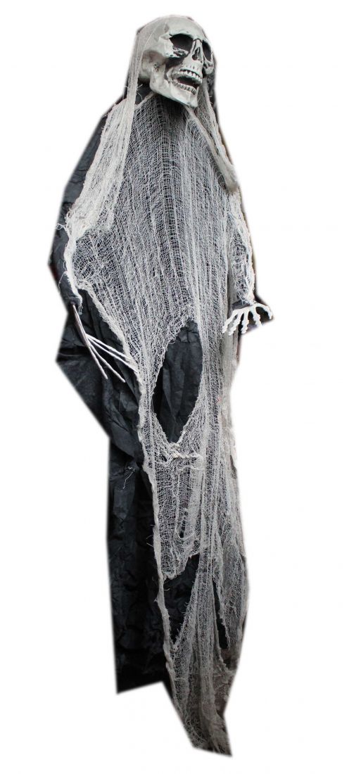 Декорация Скелет в черно-белом балахоне