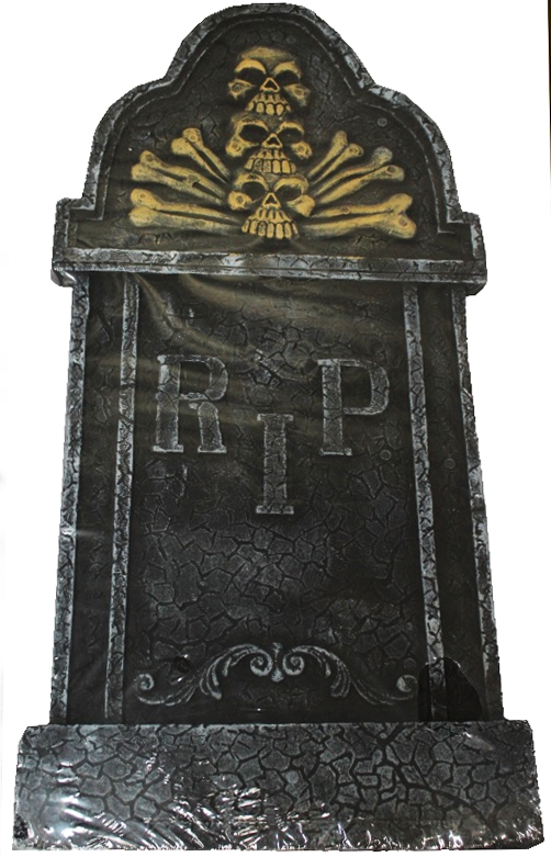 Декоративное надгробие Череп и кости