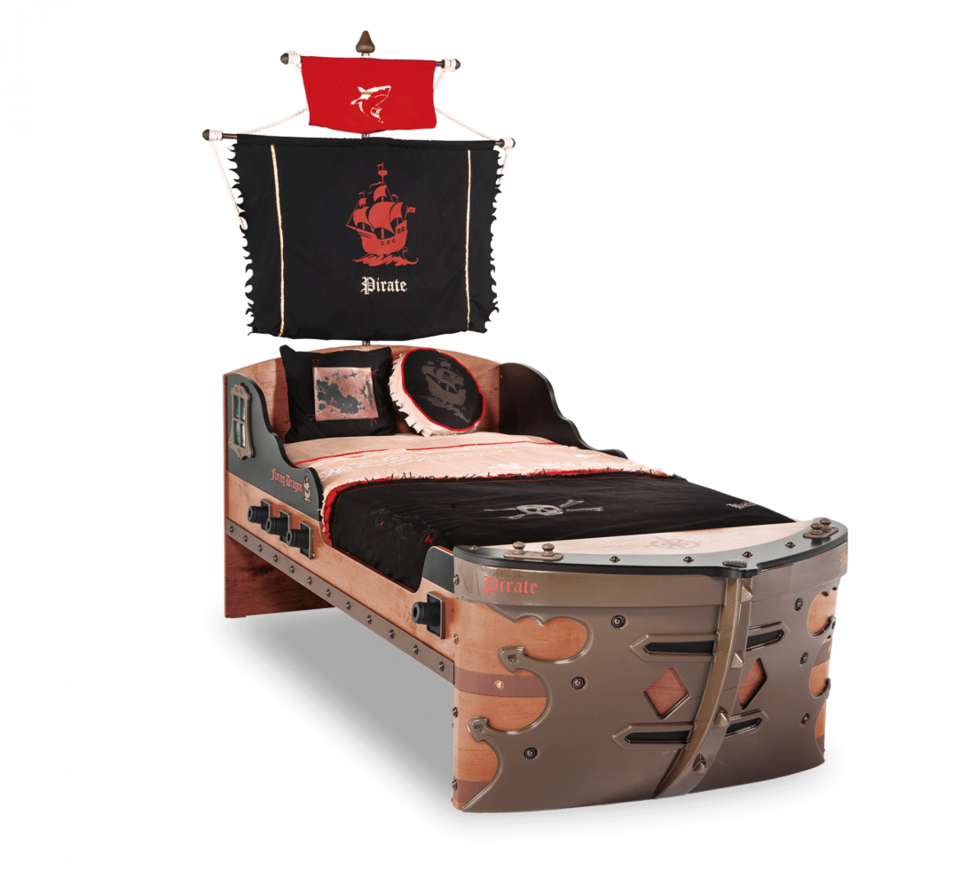 Кровать корабль Pirate, 90x190