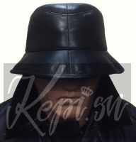 Панама шляпа кожаная чёрная (Италия-Россия)