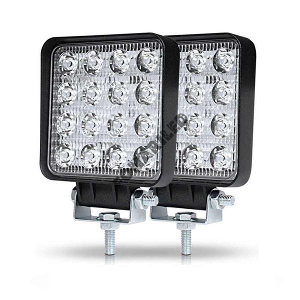 Комплект светодиодных фар PAIR-FR16MS-48W FLOOD, фары вспышки фсо 96W
