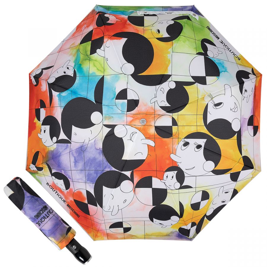 Зонт складной Moschino 7966-OCA Olivia Mondrian Multi