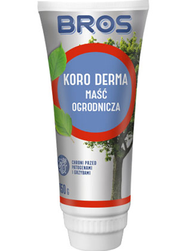 BROS-KORO DERMA средство для заживления ран на деревьях и кустарниках, 150г (тюбик со щеткой), Польша.