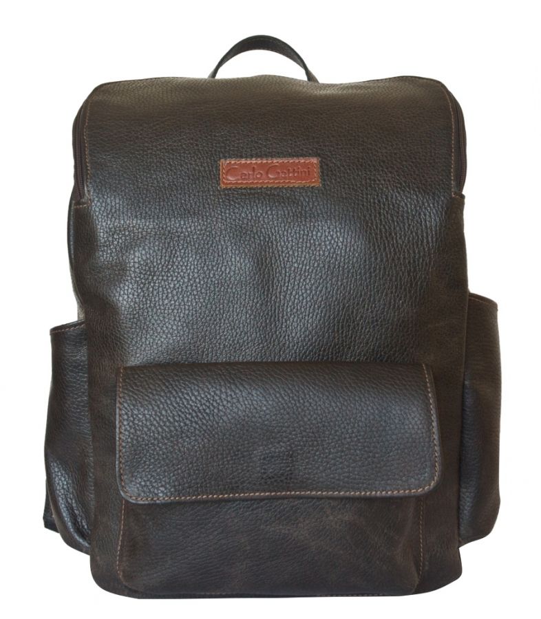 Кожаный рюкзак Carlo Gattini Tivaro 3052-04, тёмно-коричневый
